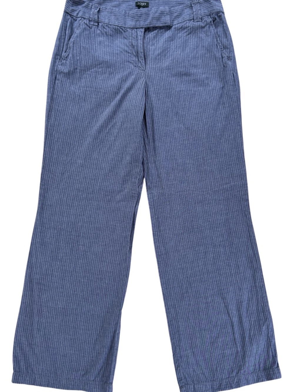 J. Crew Lightweight Cotton Wide-Leg Pants - size 8, 30” inseam